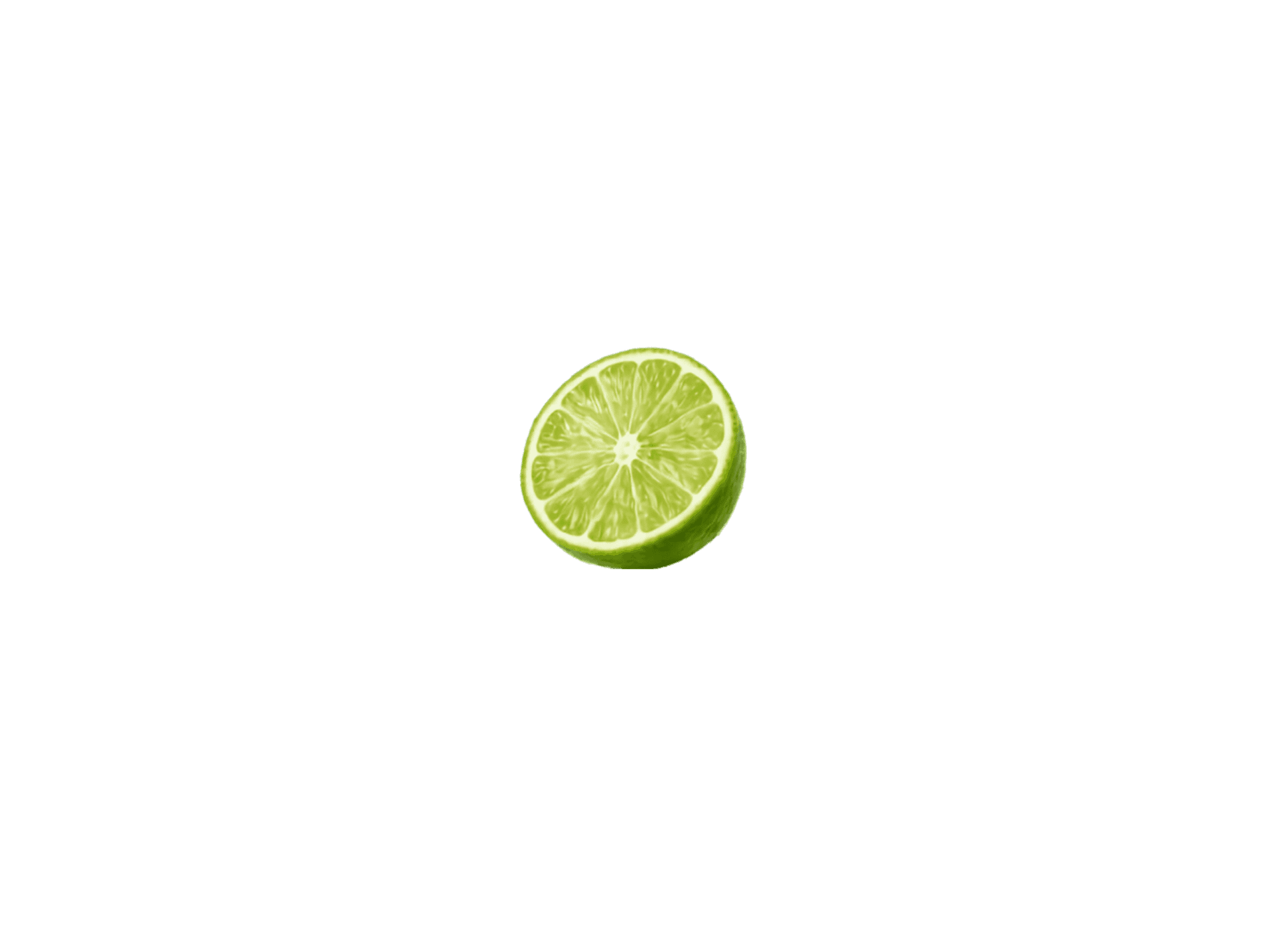 Upper right half lime