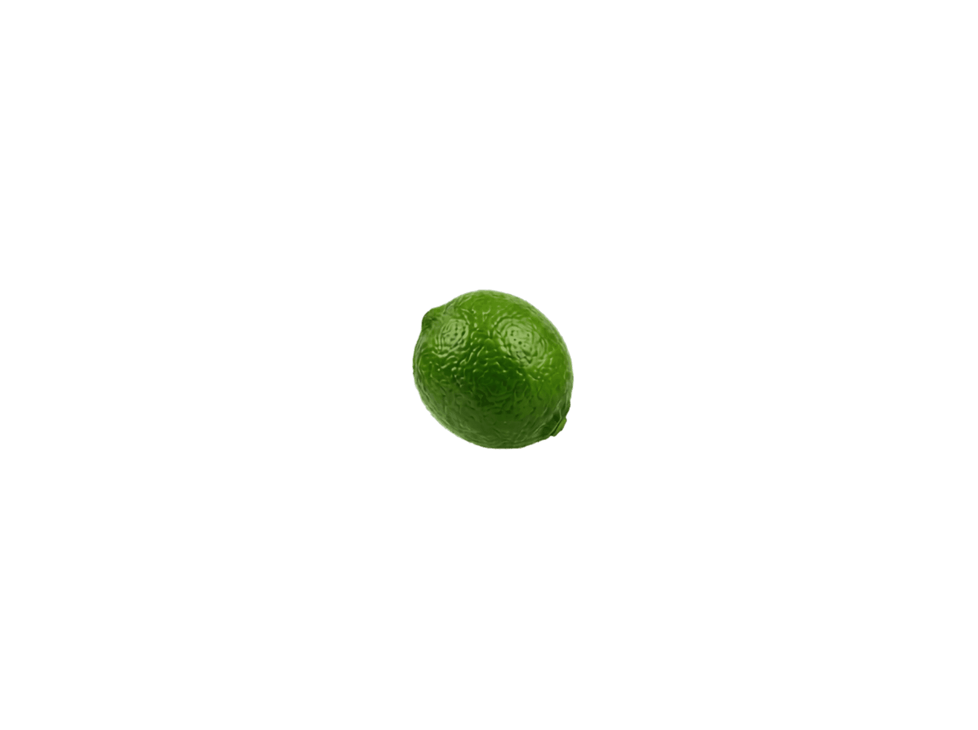 Whole lime on left